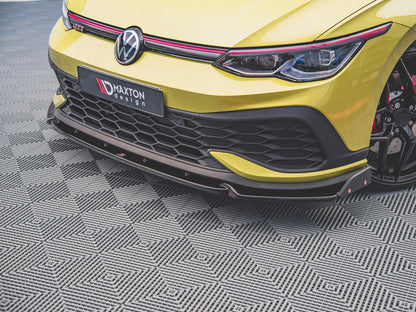 Maxton Design Front Splitter V.1 + Flaps VW Golf 8 GTI Clubsport