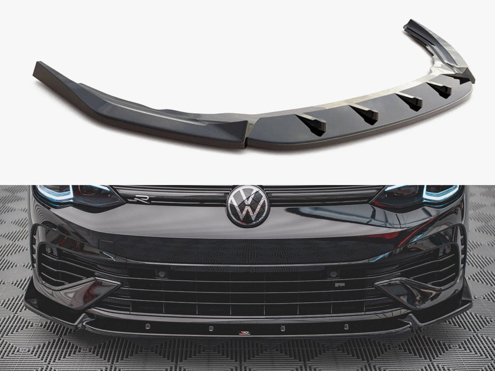 Maxton Design Front Splitter V.2 VW Golf R Mk8
