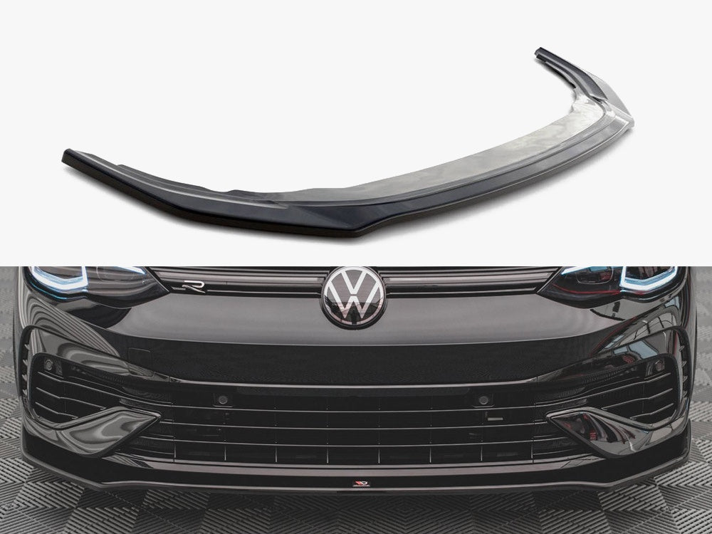 Maxton Design Front Splitter V.3 VW Golf R Mk8 TEXTURED