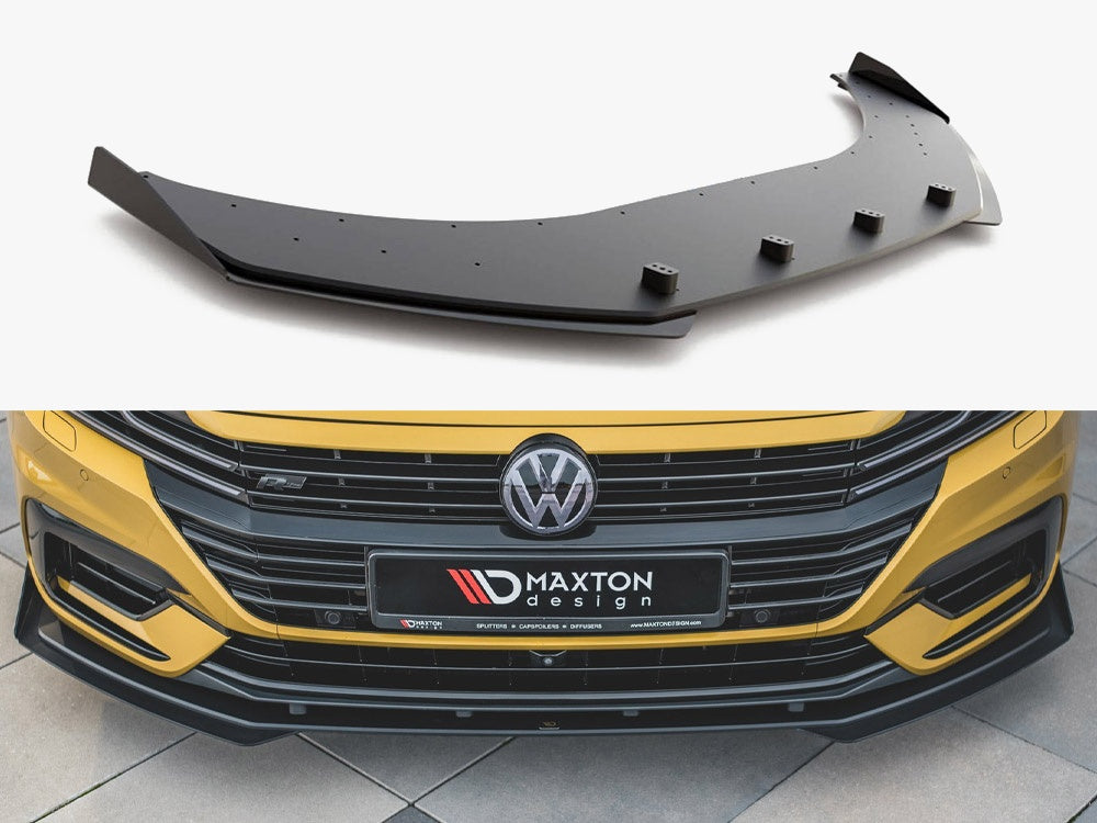 Maxton Design Street PRO Front Splitter + Flaps VW Arteon R-Line