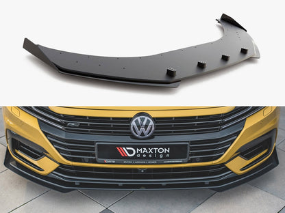Maxton Design Street PRO Front Splitter + Flaps VW Arteon R-Line
