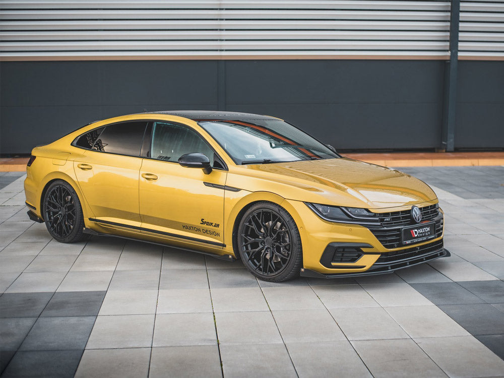 Maxton Design Street PRO Front Splitter + Flaps VW Arteon R-Line