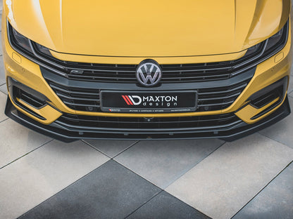 Maxton Design Street PRO Front Splitter + Flaps VW Arteon R-Line