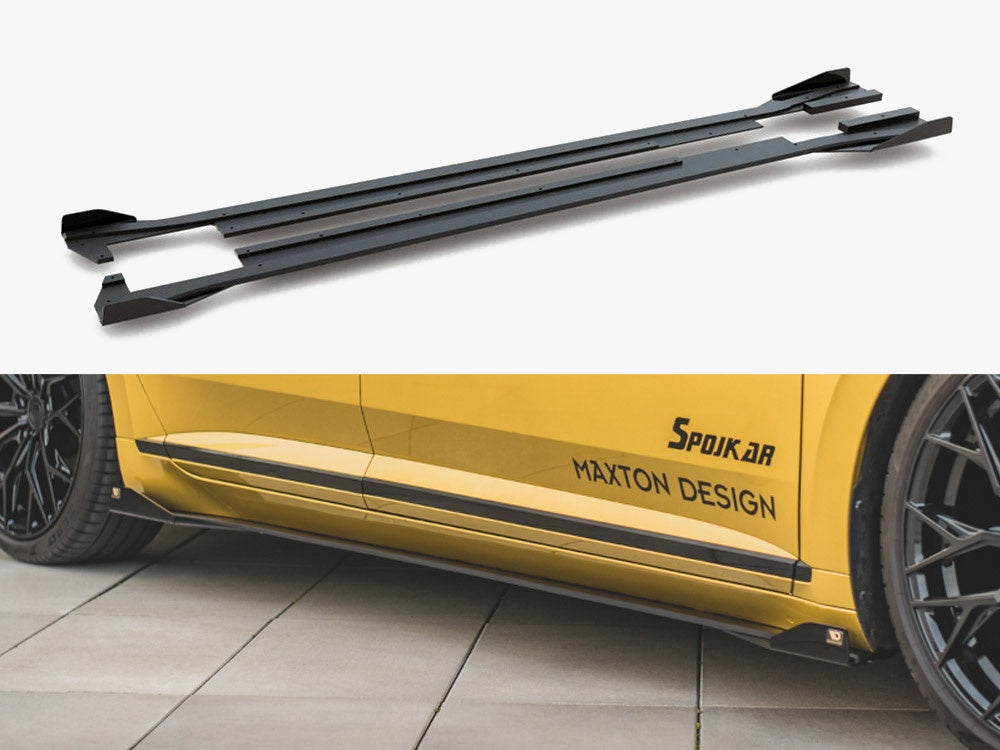 Maxton Design Street PRO Side Skirts Diffusers + Flaps VW Arteon R-Line
