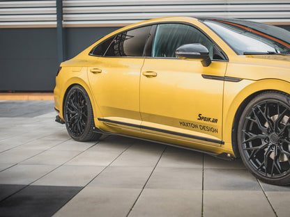Maxton Design Street PRO Side Skirts Diffusers + Flaps VW Arteon R-Line