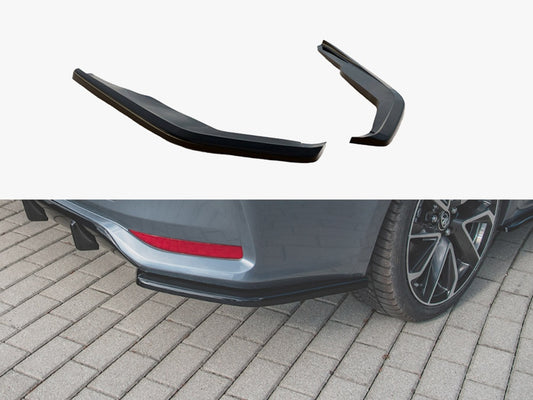 Maxton Design Rear Side Splitters Toyota Corolla Mk12 Sedan - Textured