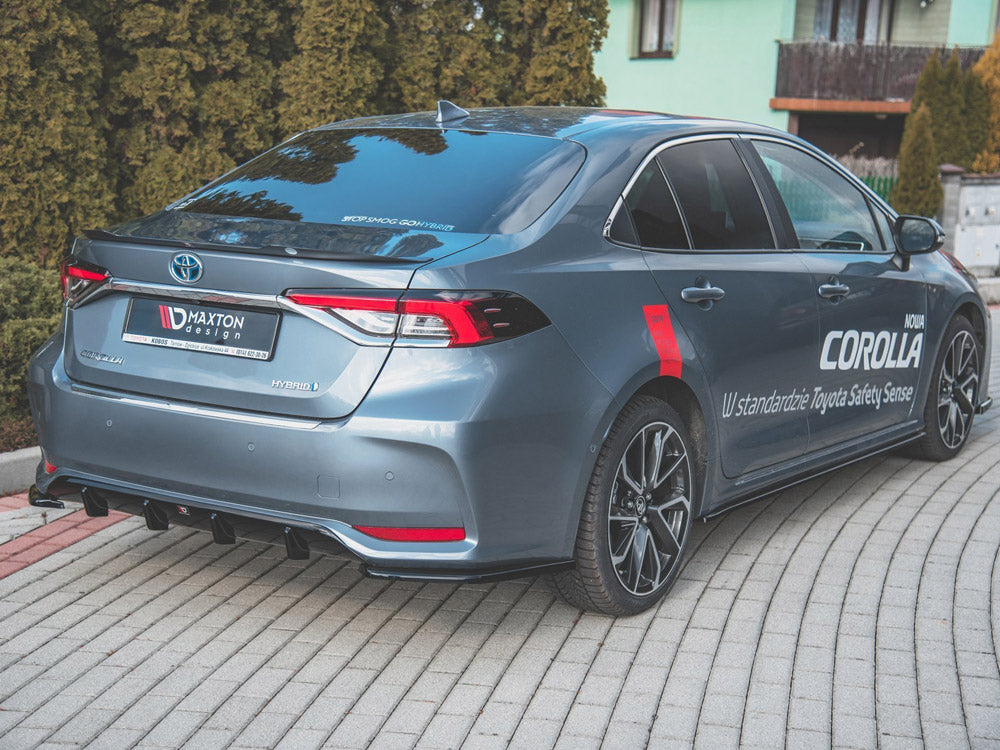 Maxton Design Side Skirts Diffusers Toyota Corolla Mk12 Sedan - Carbon Look