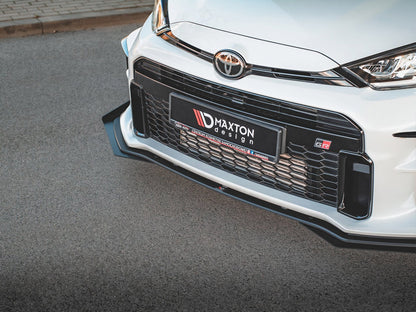 Maxton Design Street PRO Front Splitter + Flaps Toyota GR Yaris Mk4