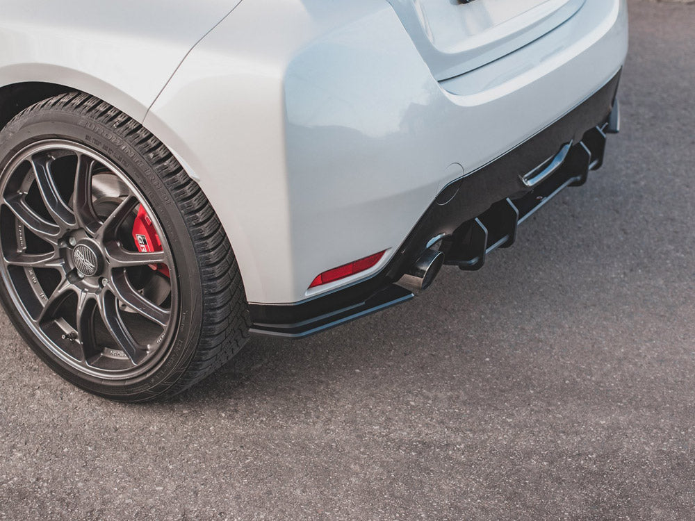 Maxton Design Street PRO Rear Side Splitters Toyota GR Yaris Mk4 - Black-Red