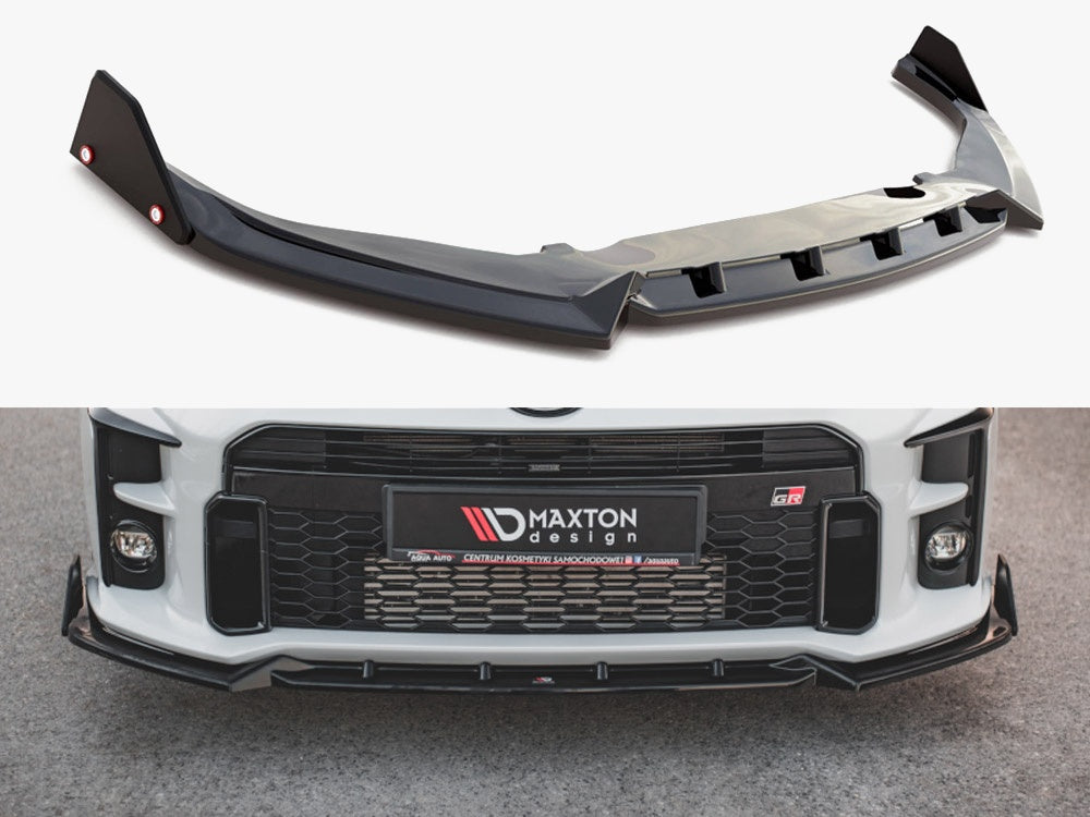 Maxton Design Front Splitter V.2 + Flaps Toyota GR Yaris Mk4