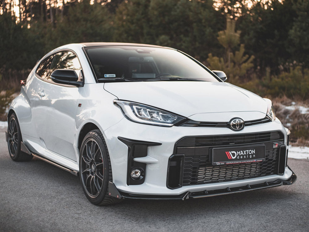 Maxton Design Front Splitter V.2 + Flaps Toyota GR Yaris Mk4