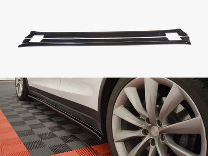 Maxton Design Side Skirts Diffusers V.1 Tesla Model X (2015-)