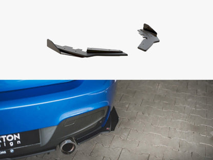 Maxton Design Street PRO Rear Side Splitters + Flaps BMW M135I F20