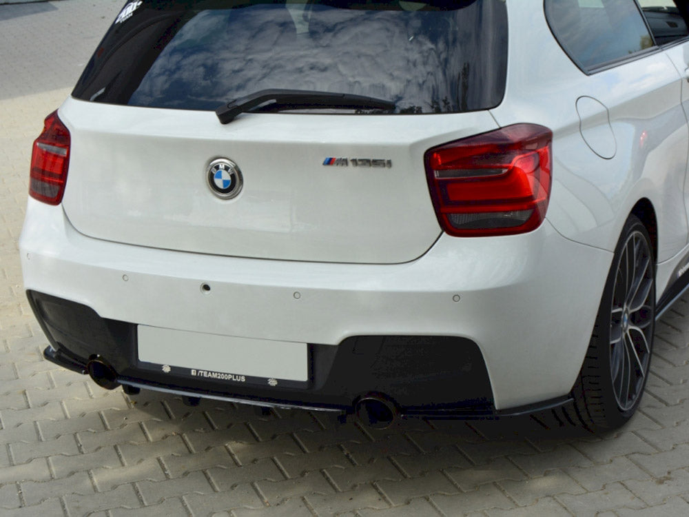 Maxton Design Central Rear Splitter (Vertical Bars) BMW 1 F20 / F21