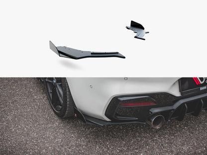 Maxton Design Street PRO Rear Side Splitters V.3 + Flaps BMW 1 F20 M140i