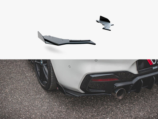 Maxton Design Street PRO Rear Side Splitters V.3 + Flaps BMW 1 F20 M140i