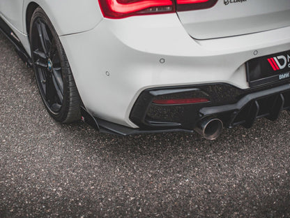 Maxton Design Street PRO Rear Side Splitters V.3 + Flaps BMW 1 F20 M140i