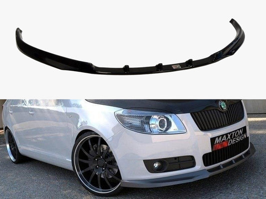 Maxton Design Front Splitter Skoda Fabia II (Preface Model, Standard Bumper)