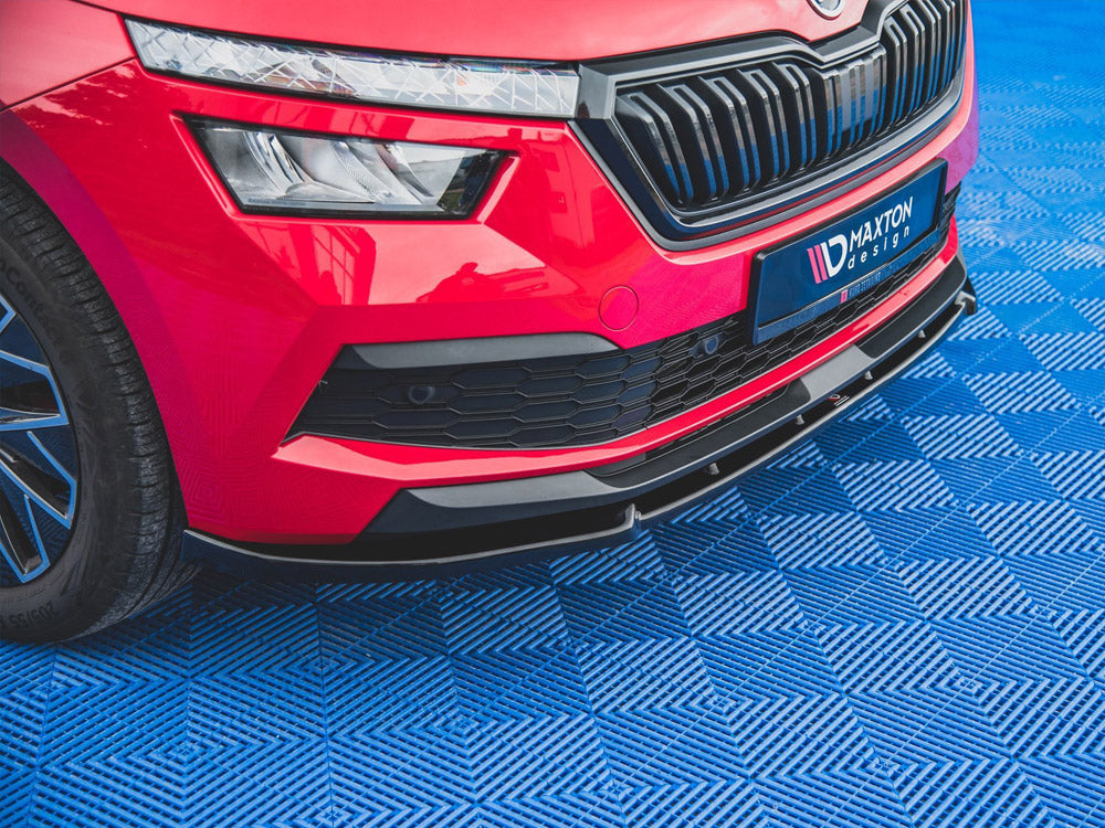 Maxton Design Front Splitter V2 Skoda Kamiq (2019-) - Carbon Look