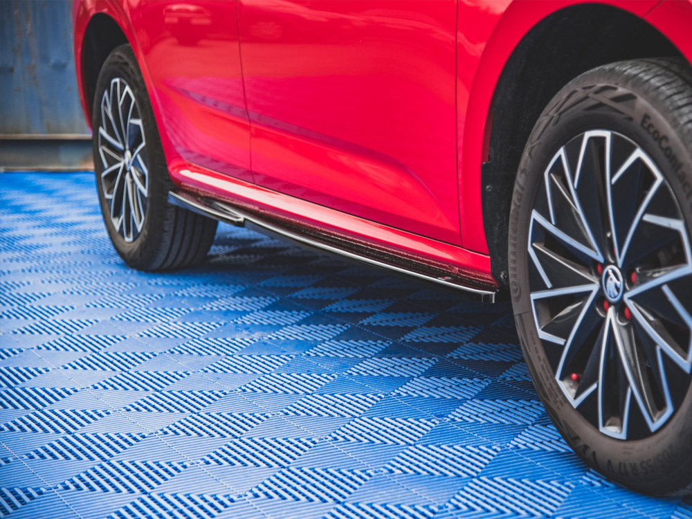 Maxton Design Side Skirts Diffusers Skoda Kamiq (2019-) - Carbon Look