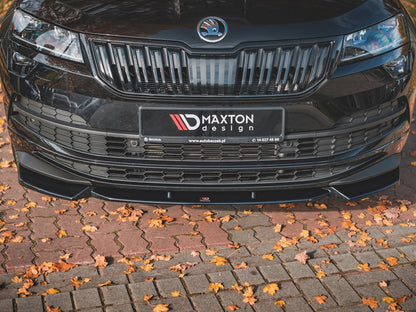 Maxton Design Front Splitter Skoda Karoq Sportline