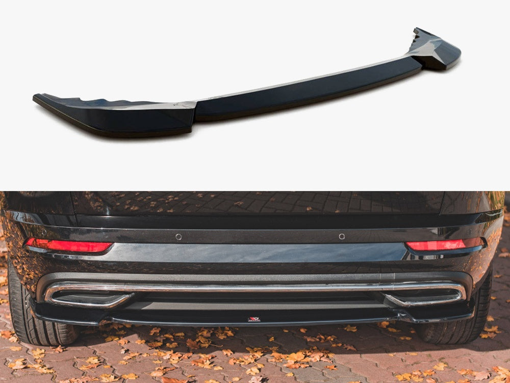 Maxton Design Central Rear Splitter Skoda Karoq Sportline