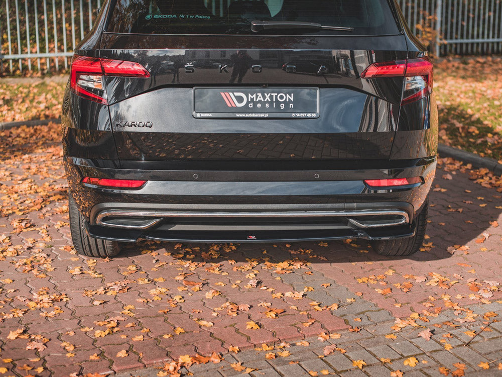 Maxton Design Central Rear Splitter Skoda Karoq Sportline