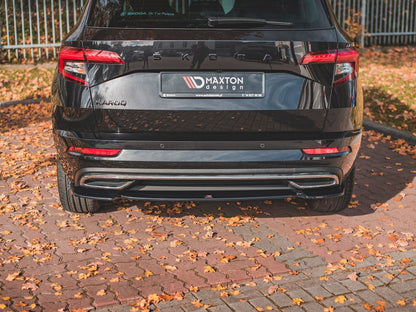 Maxton Design Central Rear Splitter Skoda Karoq Sportline