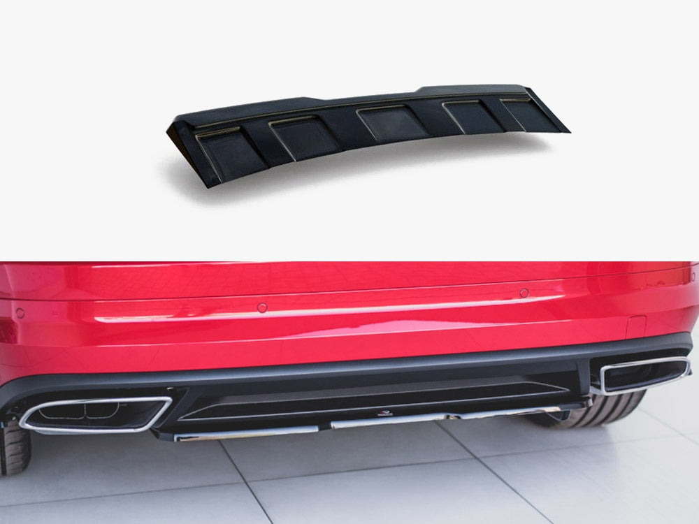 Maxton Design Central Rear Splitter Skoda Kodiaq RS