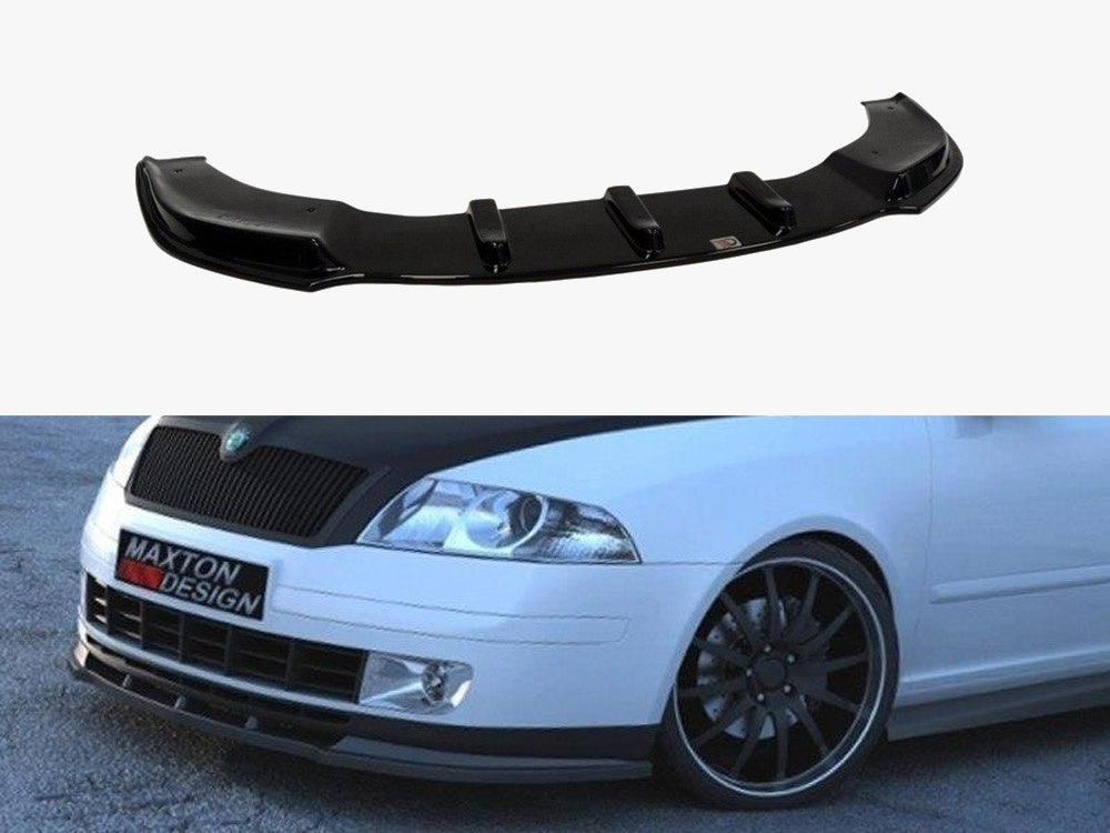 Maxton Design Front Splitter Octavia 2 Preface Model, Standard Bumper - Textured