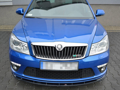 Maxton Design Front Splitter V.1 Skoda Octavia MK2 VRS Facelift (2008-2013)
