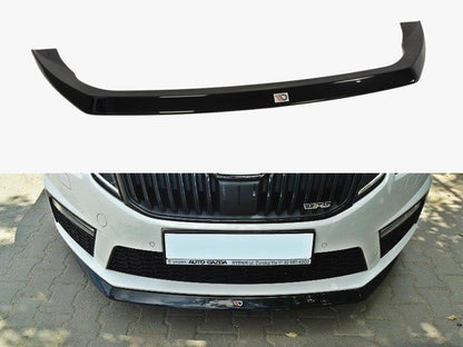 Maxton Design Front Splitter V.2 Skoda Octavia MK3 VRS (2013-2016) - Carbon Look