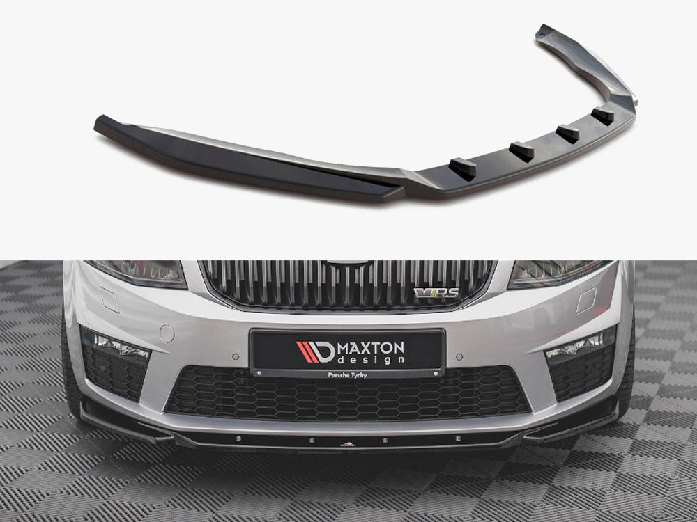 Maxton Design Front Splitter V.4 Skoda Octavia RS Mk3 (2013-2016)