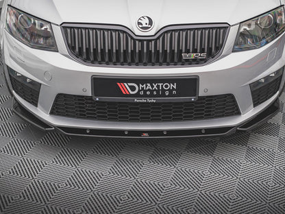 Maxton Design Front Splitter V.4 Skoda Octavia RS Mk3 (2013-2016)