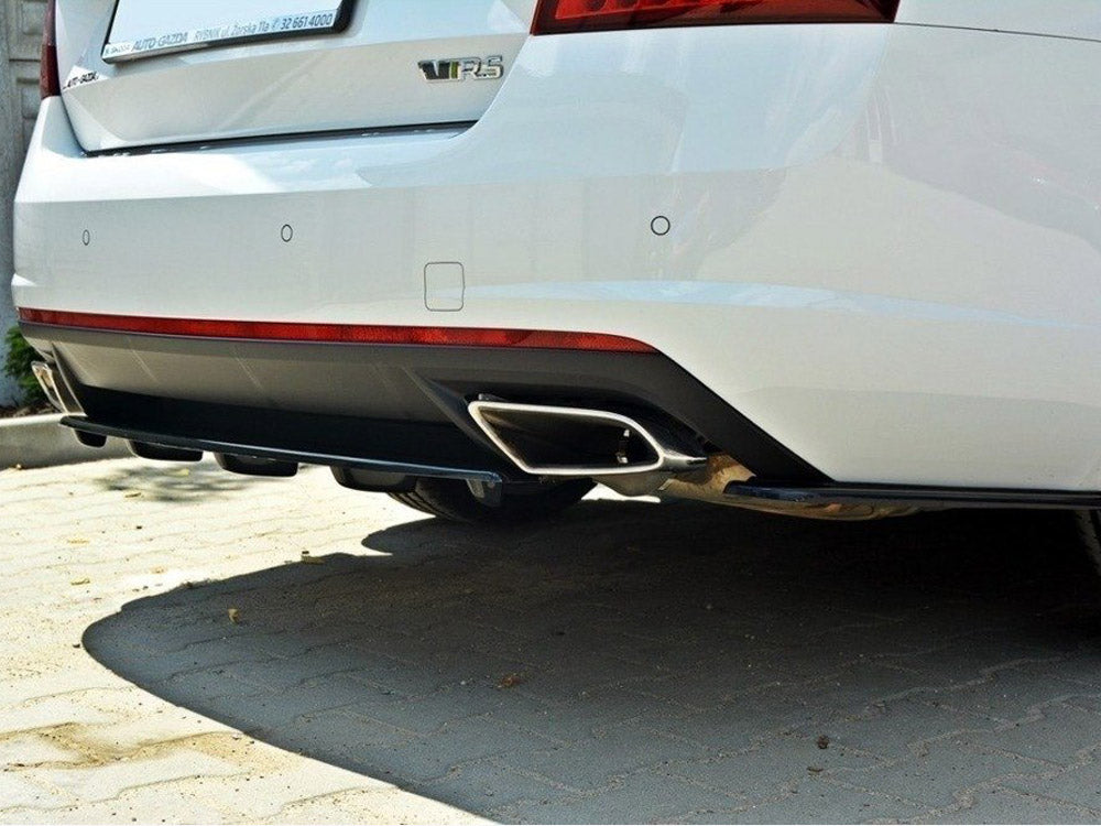 Maxton Design Rear Side Splitters Skoda Octavia MK3 VRS/ MK3.5 VRS Hatchback/estate (2013-2019) - Carbon Look
