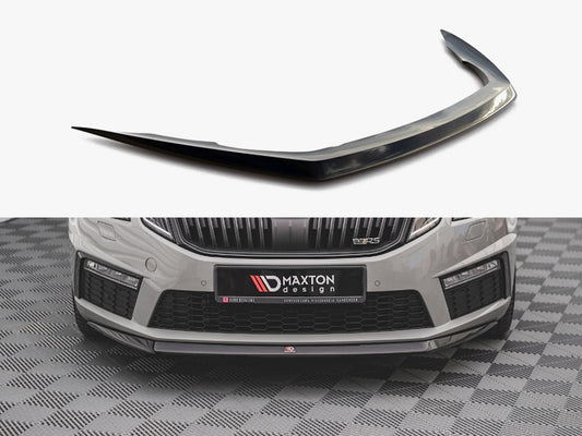 Maxton Design Front Splitter V.1 Skoda Octavia RS MK3 Facelift (2016-2019)