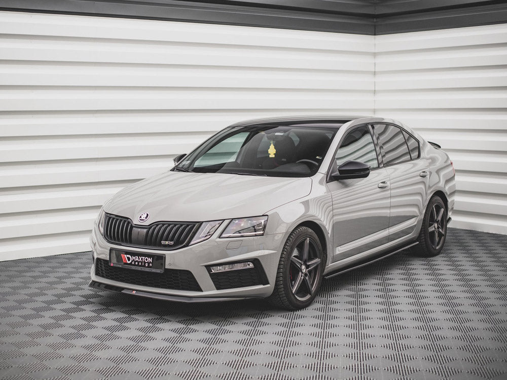 Maxton Design Front Splitter V.1 Skoda Octavia RS MK3 Facelift (2016-2019)