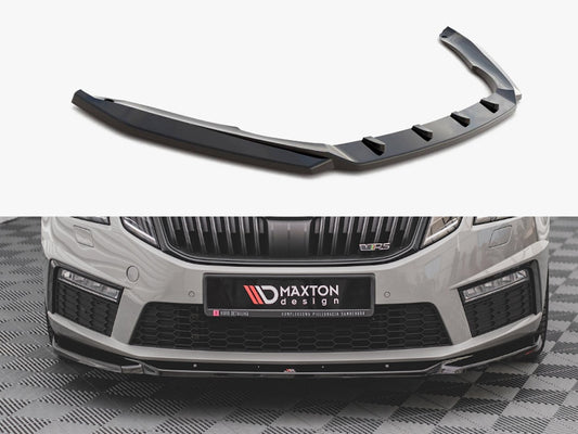 Maxton Design Front Splitter V.3 Skoda Octavia RS Mk3 Facelift (2016-2019)
