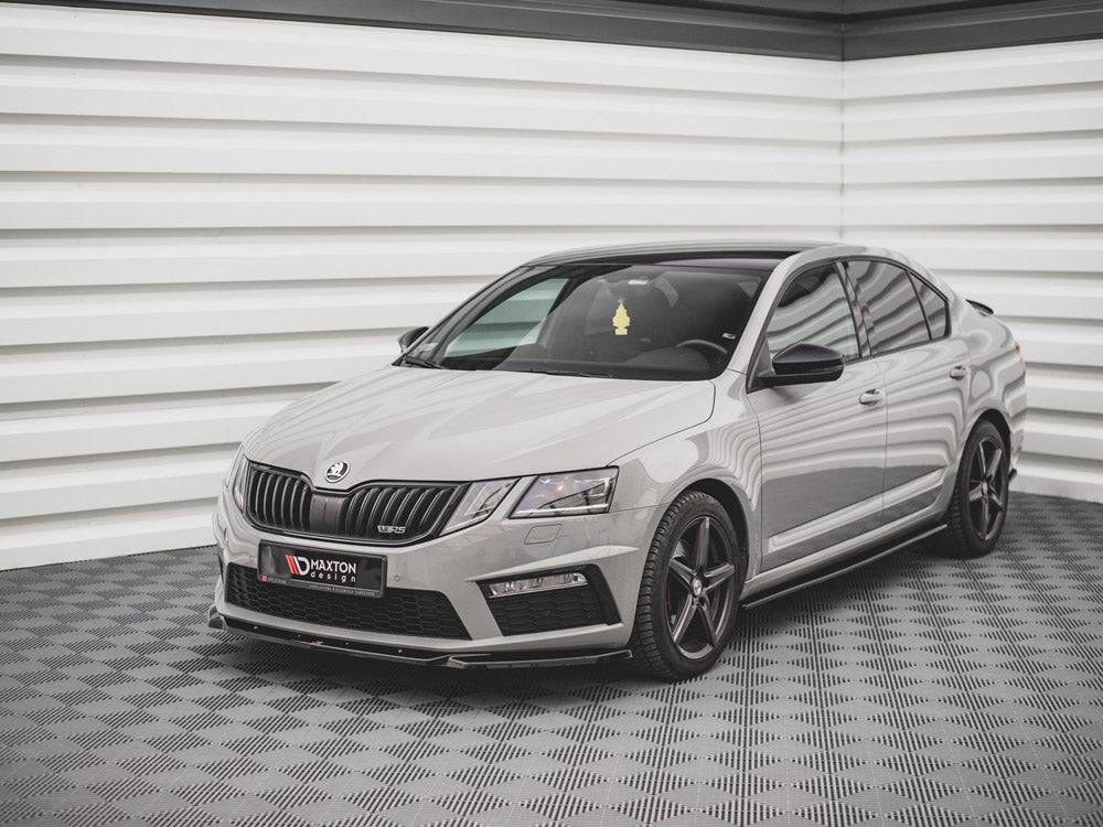 Maxton Design Front Splitter V.3 Skoda Octavia RS Mk3 Facelift (2016-2019)