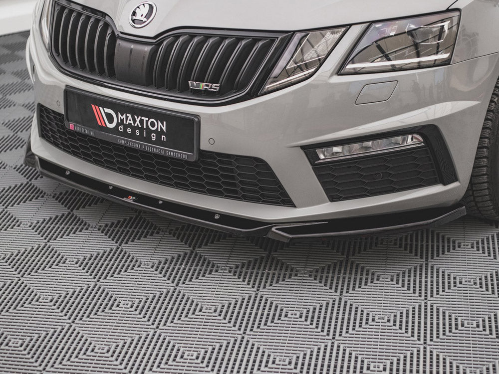 Maxton Design Front Splitter V.3 Skoda Octavia RS Mk3 Facelift (2016-2019)