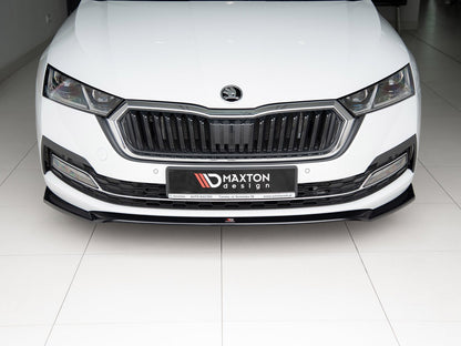 Maxton Design Front Splitter V2 Skoda Octavia MK4 (2019-) - Textured