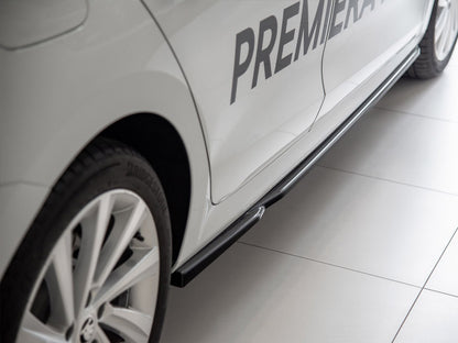 Maxton Design Side Skirts Diffusers V.2 Skoda Octavia Mk4 - Carbon Look