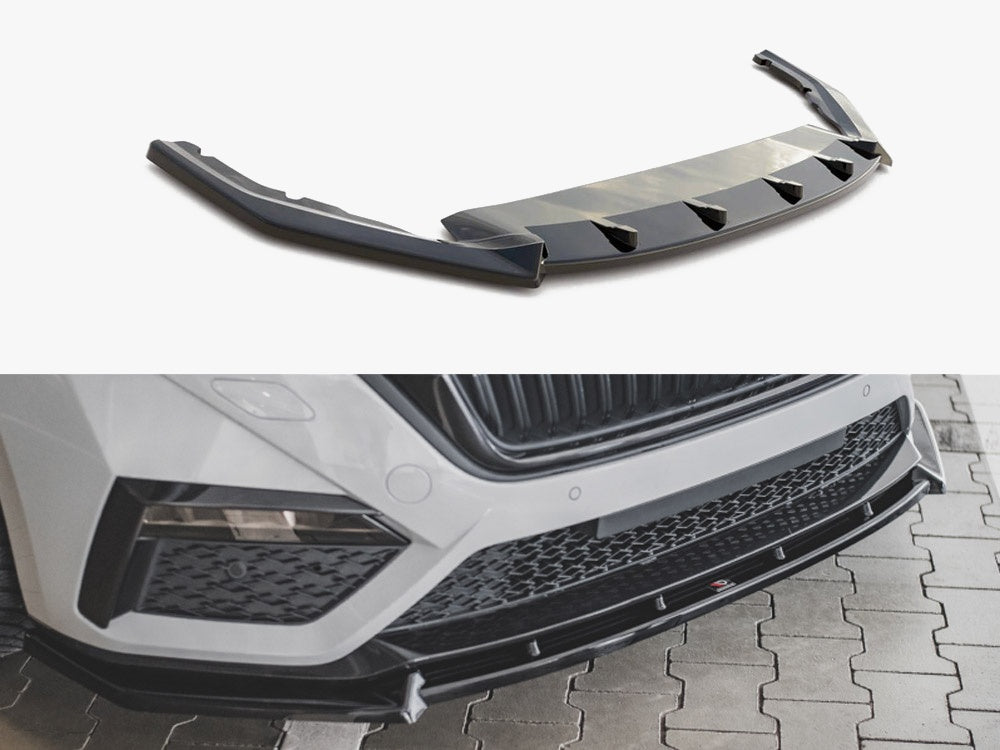 Maxton Design Front Splitter V.1 Skoda Octavia RS Mk4