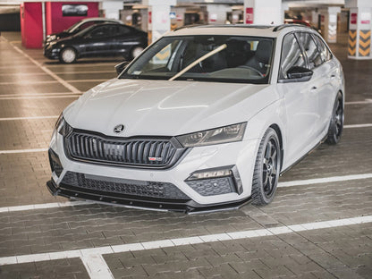 Maxton Design Front Splitter V.1 Skoda Octavia RS Mk4