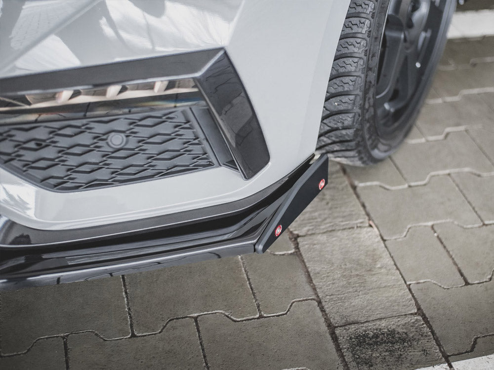 Maxton Design Front Splitter V.2 + Flaps Skoda Octavia RS Mk4