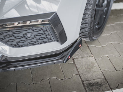 Maxton Design Front Splitter V.2 + Flaps Skoda Octavia RS Mk4