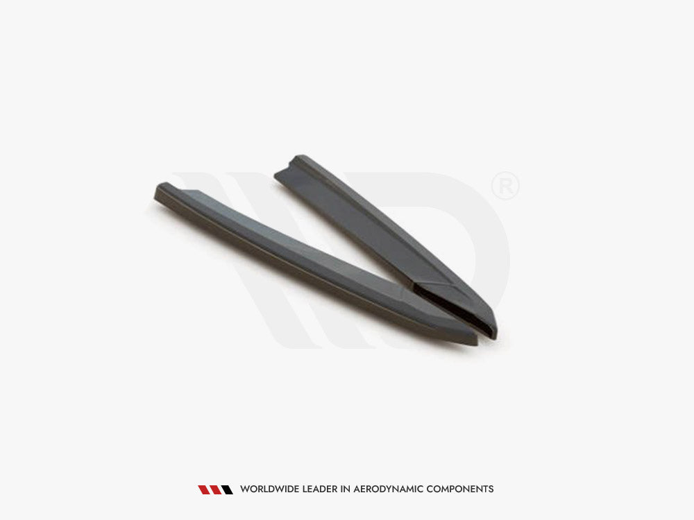 Maxton Design Rear Side Splitters V1 Skoda Octavia RS MK4 (2020-) - Carbon Look
