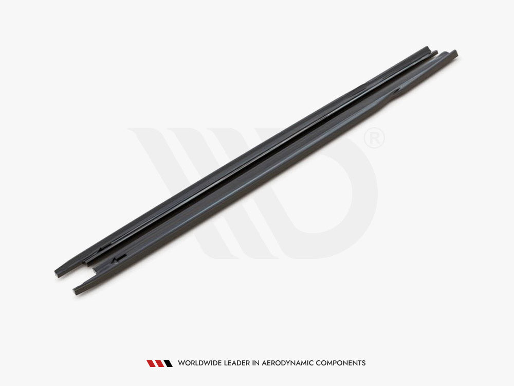 Maxton Design Side Skirts Diffusers V1 Skoda Octavia RS MK4 (2020-) - Carbon Look