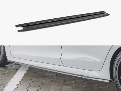 Maxton Design Side Skirts Diffusers V1 Skoda Octavia RS MK4 (2020-) - Carbon Look