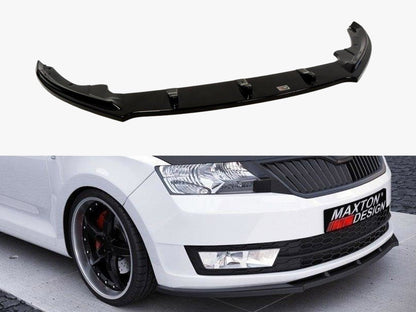 Maxton Design Front Splitter Skoda Rapid - Carbon Look